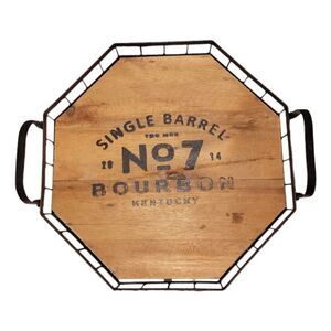 Jack Daniels Bourbon Whiskey No. 7 2014 Kentucky Single Barrel Lid Tray Sign